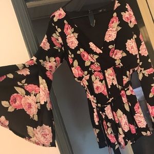 Floral/Black Romper from Kohl’s brand Lily Rose
